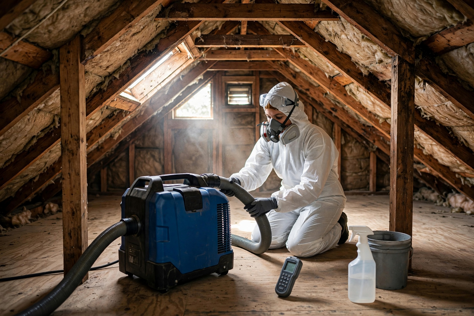Removing Musty Odors From Channelview Attics