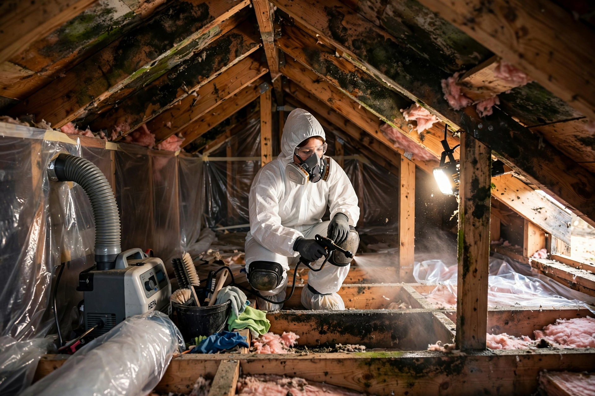 Attic Mold Remediation in Channelview, TX